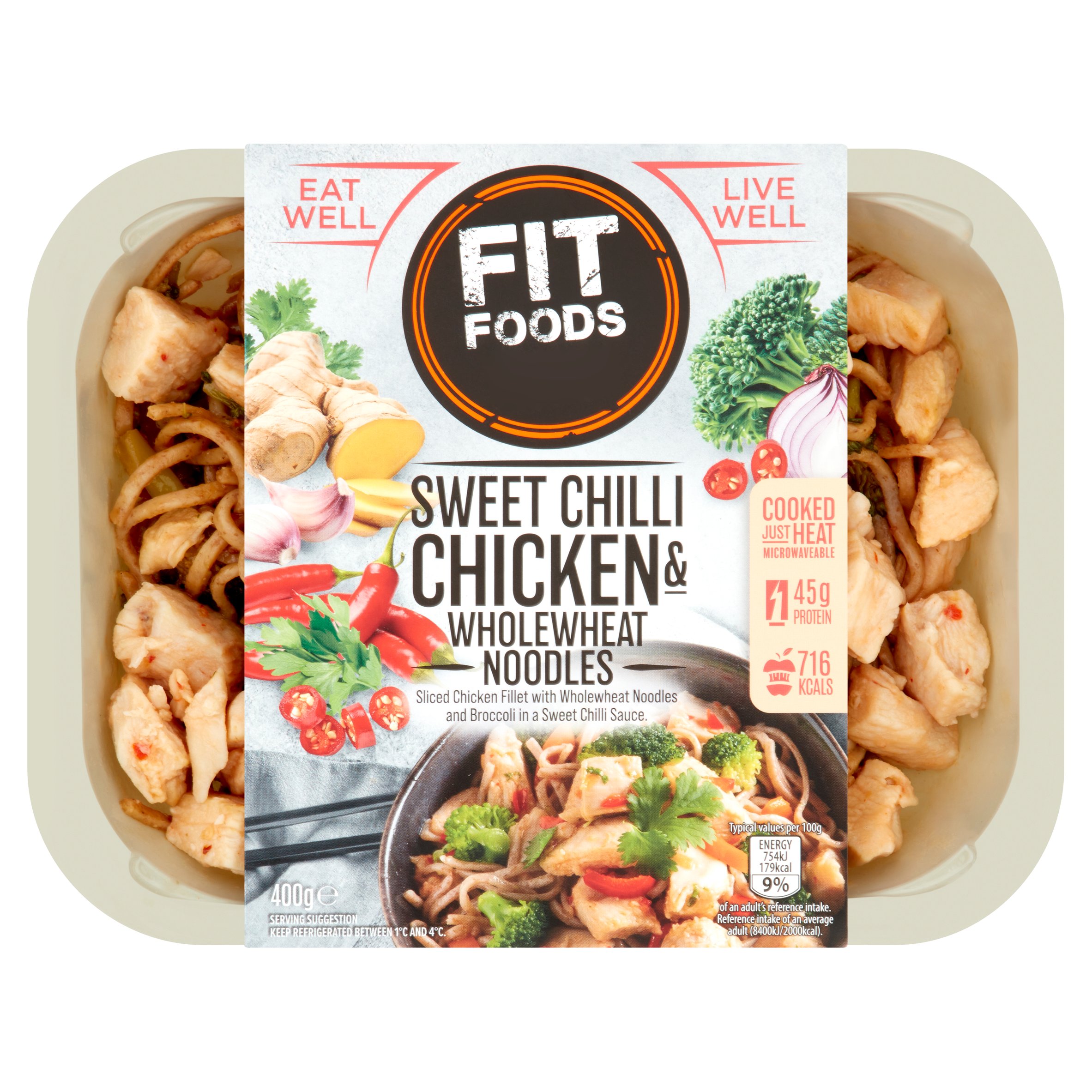 Sweet Chilli Chicken And Whole Wheat Noodles 400G -  